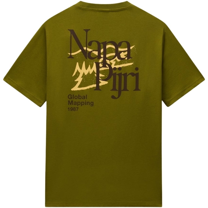 2026 Napapijri Mens Yose Graphic T-Shirt NP0A8BA6G4C1 - Avocado